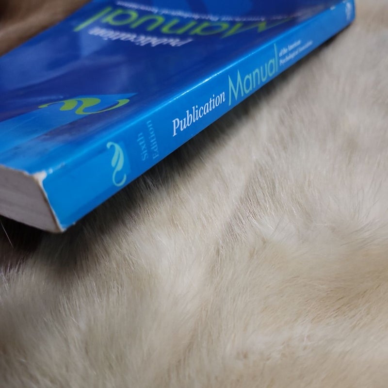 Publication Manual of the American Psychological Association