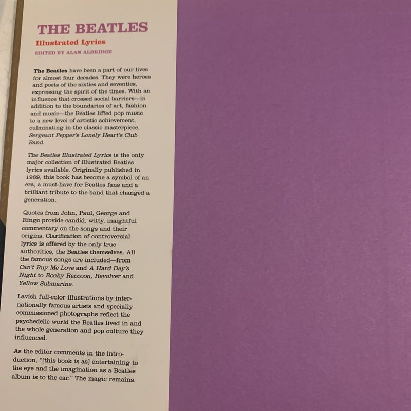 The Beatles: The Illustrated Lyrics by Alan Aldridge (Editor