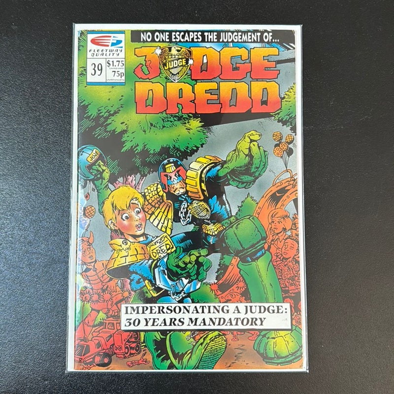 Judge Dredd # 39 Fleetway Quality Comics