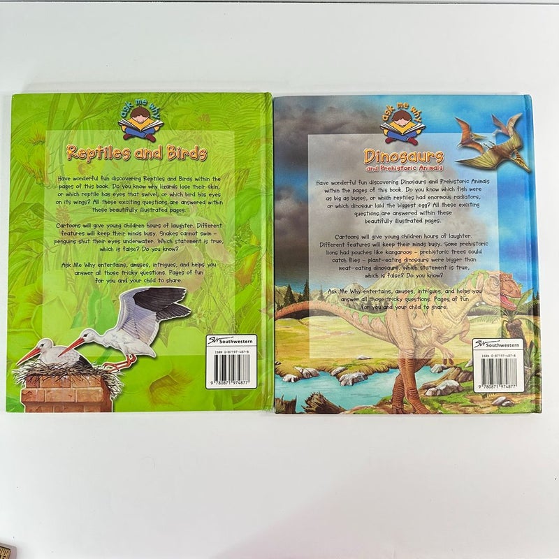 Ask Me Why-Dinosaurs and Reptiles-Lot of 2