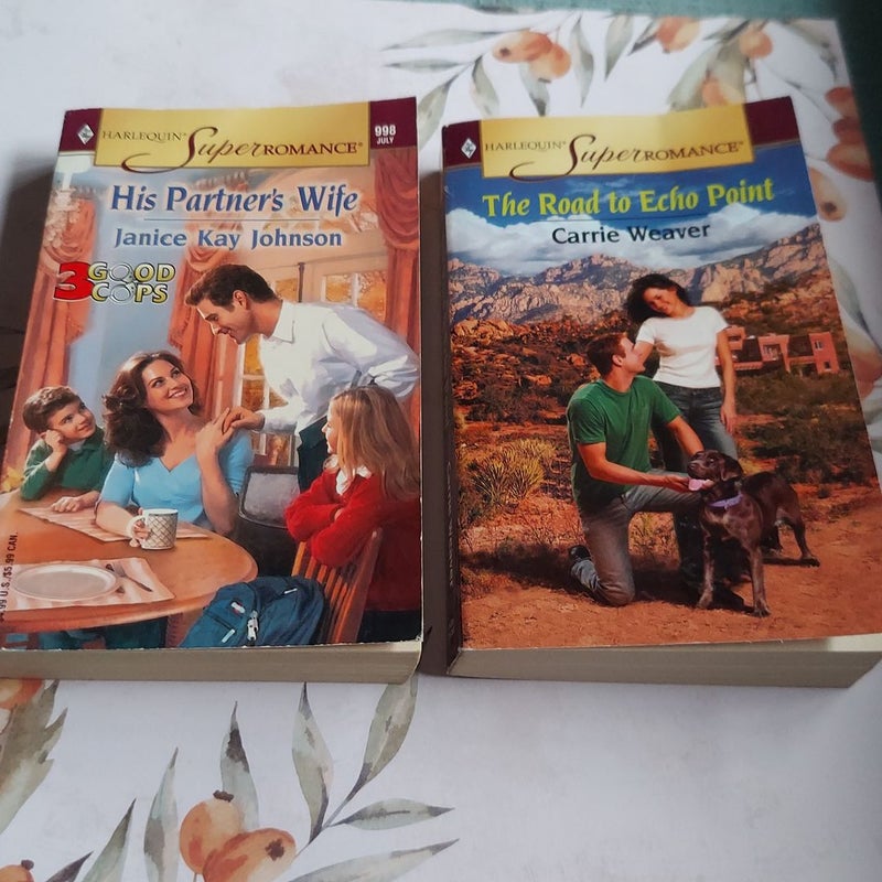 His Partner's Wife, The Road to Echo Point (Harlequin bundle)