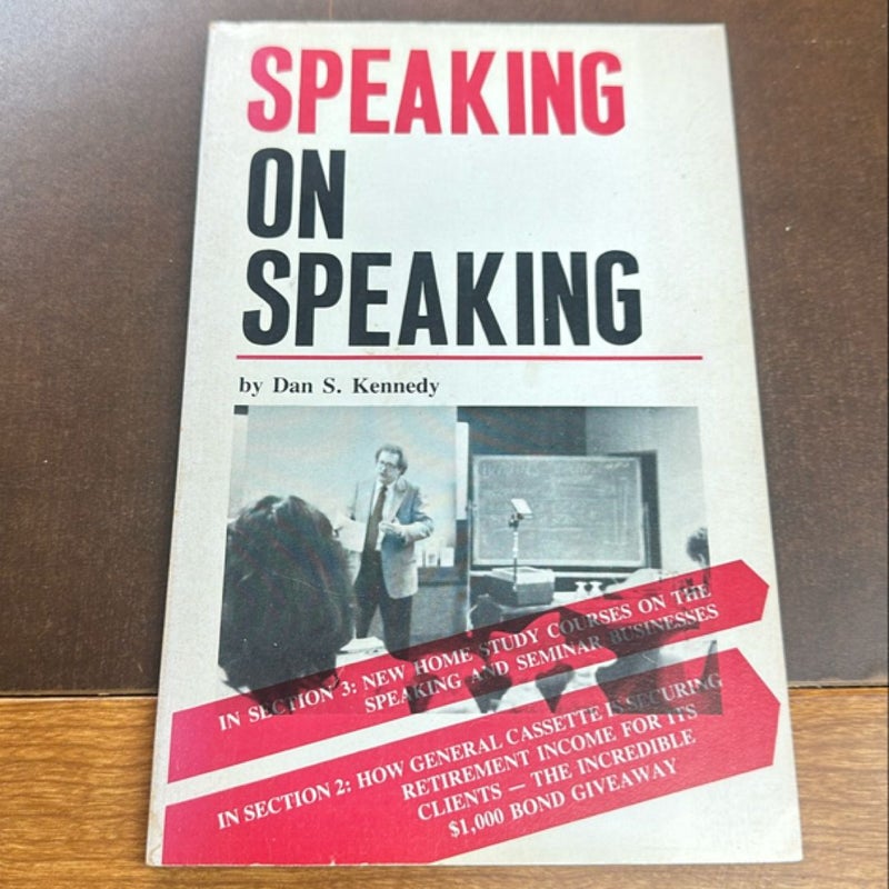 Speaking on speaking