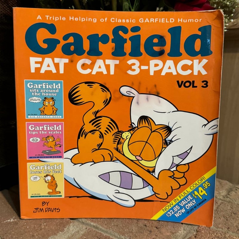 Garfield Fat Cat 3-Pack Paperback Book Bundle