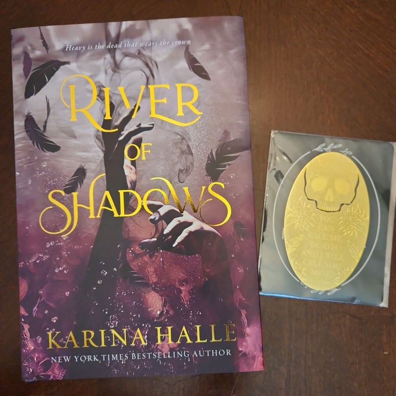 River of Shafows *SIGNED BOOKISHBOX EXCLUSIVE EDITION WITH STENCILED EDGES AND REVERSIBLE COVER SLEEVE, PLUS METAL BOOKMARK*