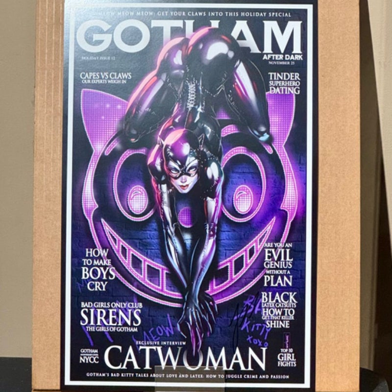 Gotham Catwoman Art Print DC Comics Signed