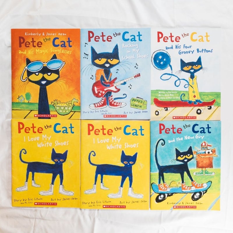 Pete the Cat Scholastic Book Lot Of 7 By James Dean