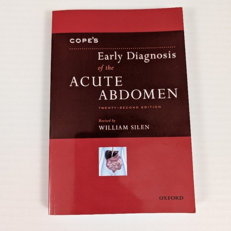 Cope's Early Diagnosis of the Acute Abdomen