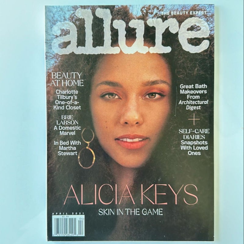 Allure USA magazine. April 2021 Issue. Alicia Keys Skin in the Game.