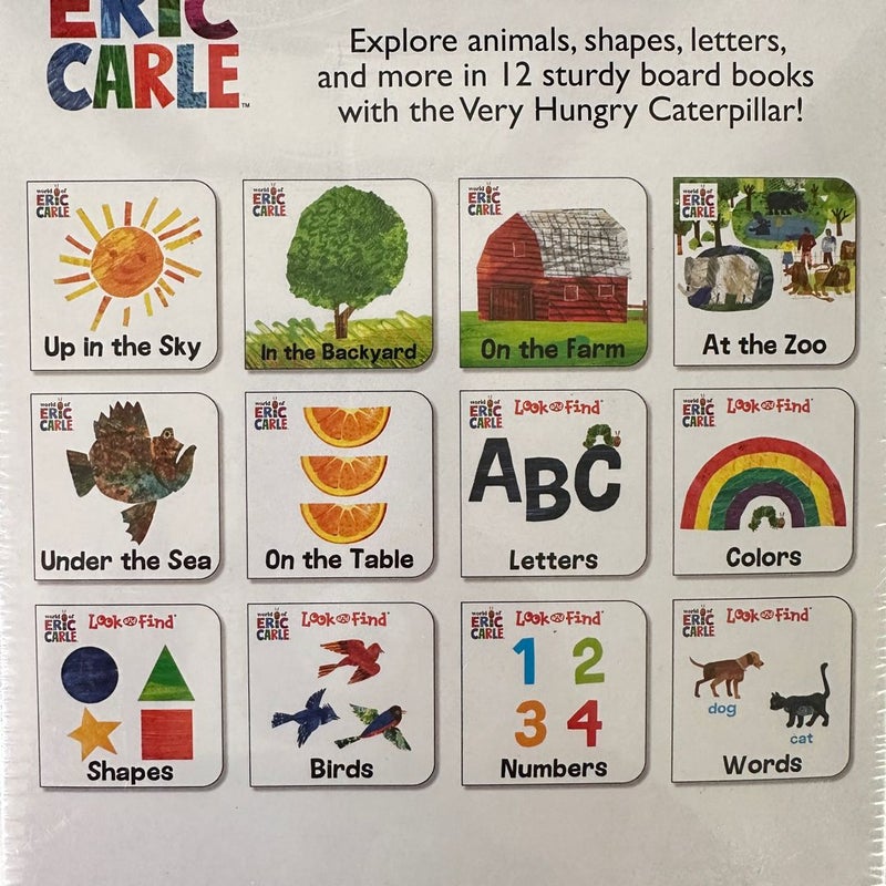 World of Eric Carle Board Book Set, 12 Mini Board Books, NEW