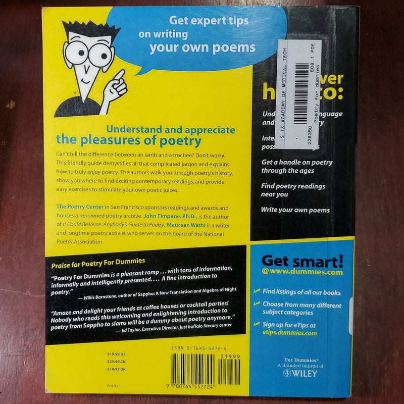 Poetry for Dummies