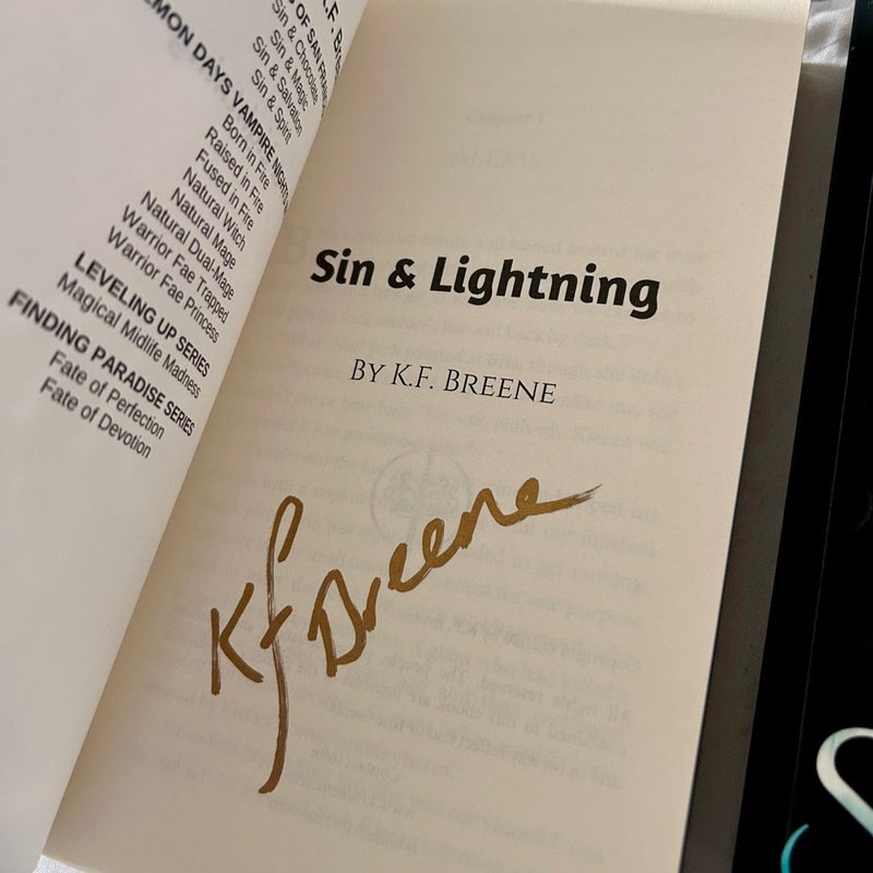 (ALL HAND SIGNED) Demigods of San Francisco Series (Sin & Chocolate; Sin & Magic; Sin & Salvation; Sin & Spirit; Sin & Lightning; Sin & Surrender)