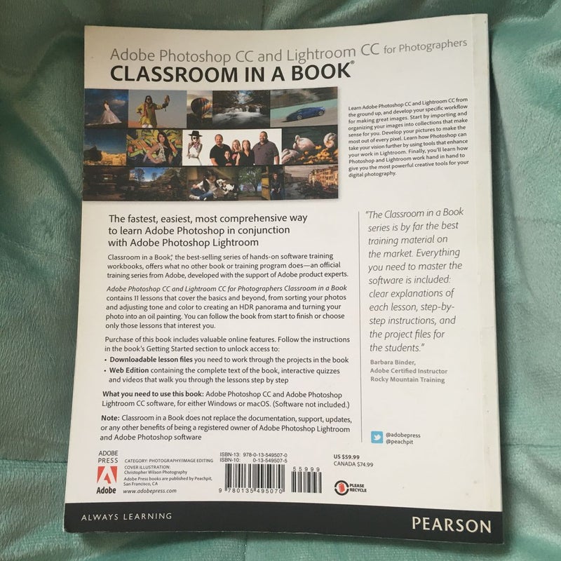 Adobe Photoshop and Lightroom Classic CC Classroom in a Book (2019 Release)