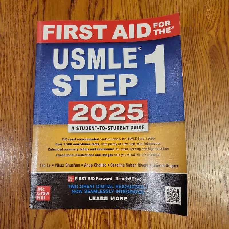 First Aid for the USMLE Step 1 2025 by Tao Le, Vikas Bhushan