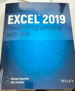 Excel 2019 Power Programming with VBA