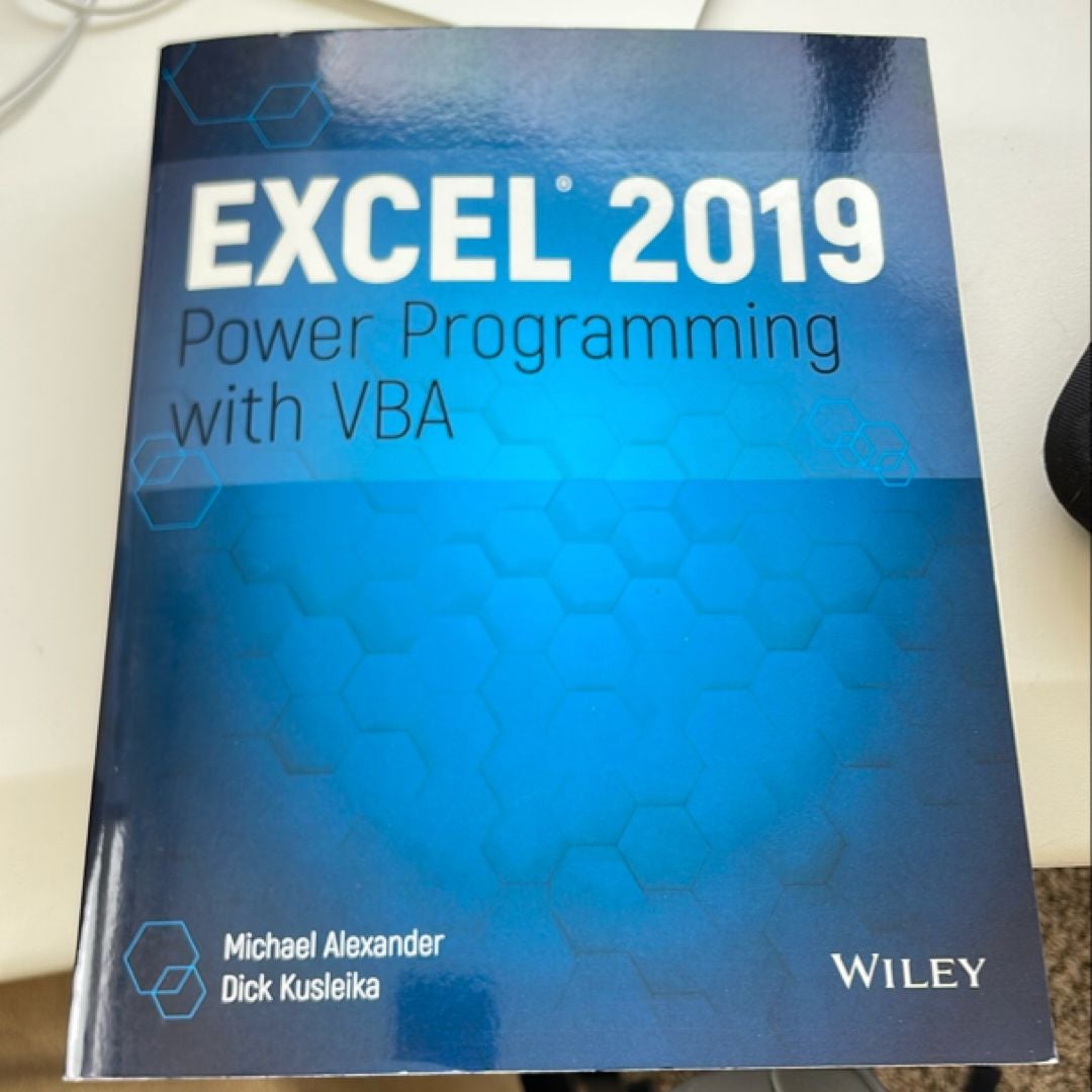 Excel 2019 Power Programming with VBA by Michael Alexander, Dick Kusleika