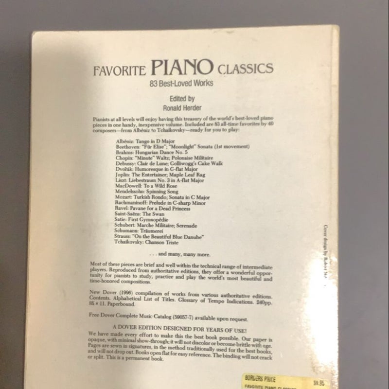 Favorite Piano Classics 