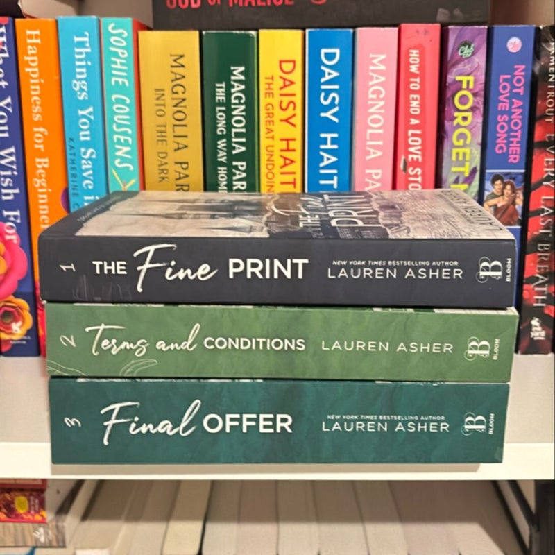 Dreamland Billionaires Series: The Fine Print, Terms and Conditions, Final Offer