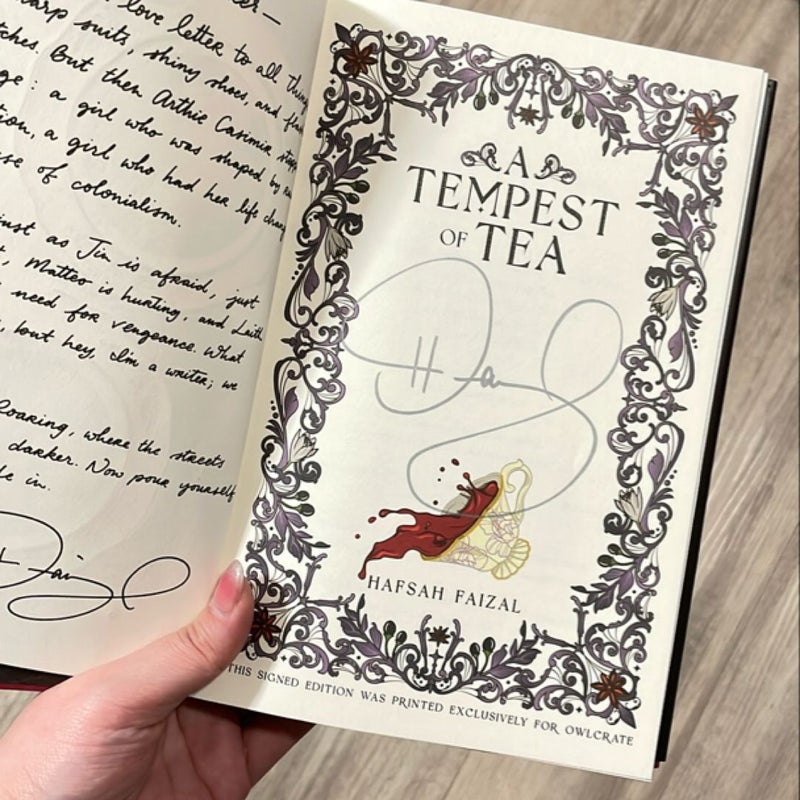 A Tempest of Tea - Signed (Owlcrate edition)