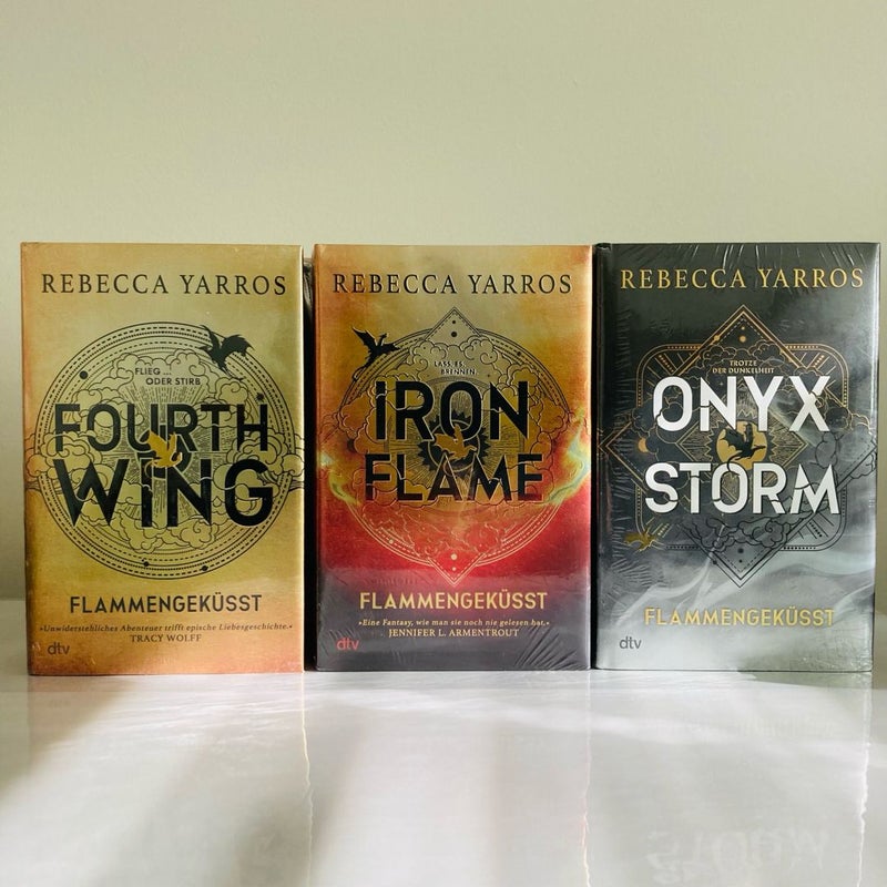 Fourth Wing, Iron Flame & Onyx Storm GERMAN Special Editions