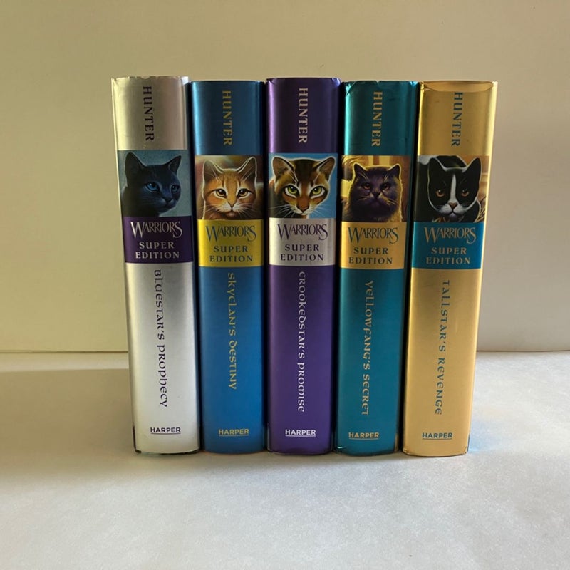 Warriors Super Edition: Bluestar’s Prophecy; Skyclan’s Destiny; Crookedstar’s Promise; Yellowfang’s Secret; Tallstar’s Revenge