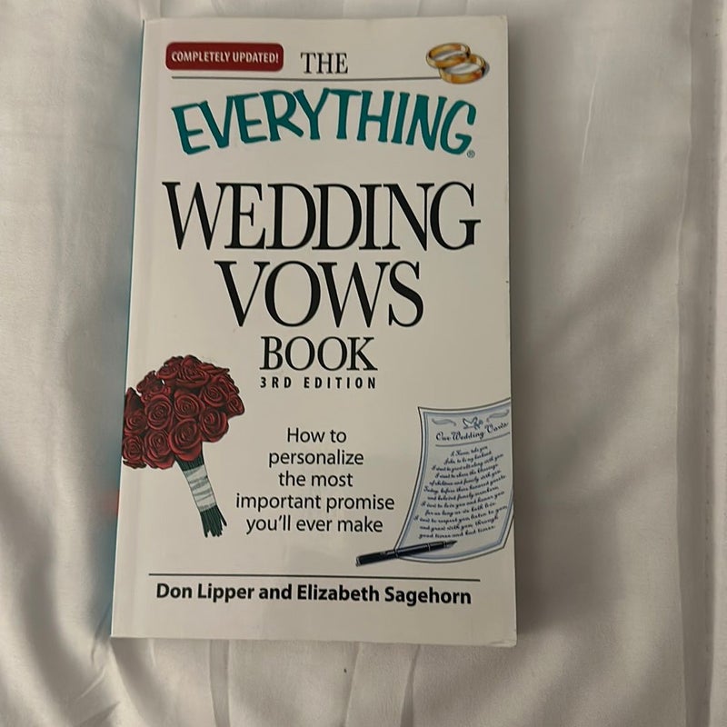 EVERYTHING WEDDING VOWS BOOK 