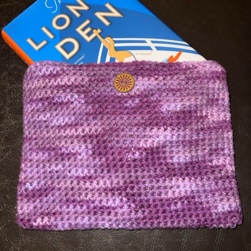 Crochet book sleeve (book not included) 