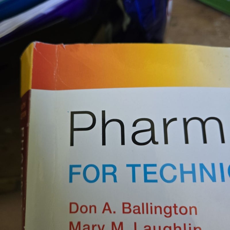 Pharmacology for Technicians