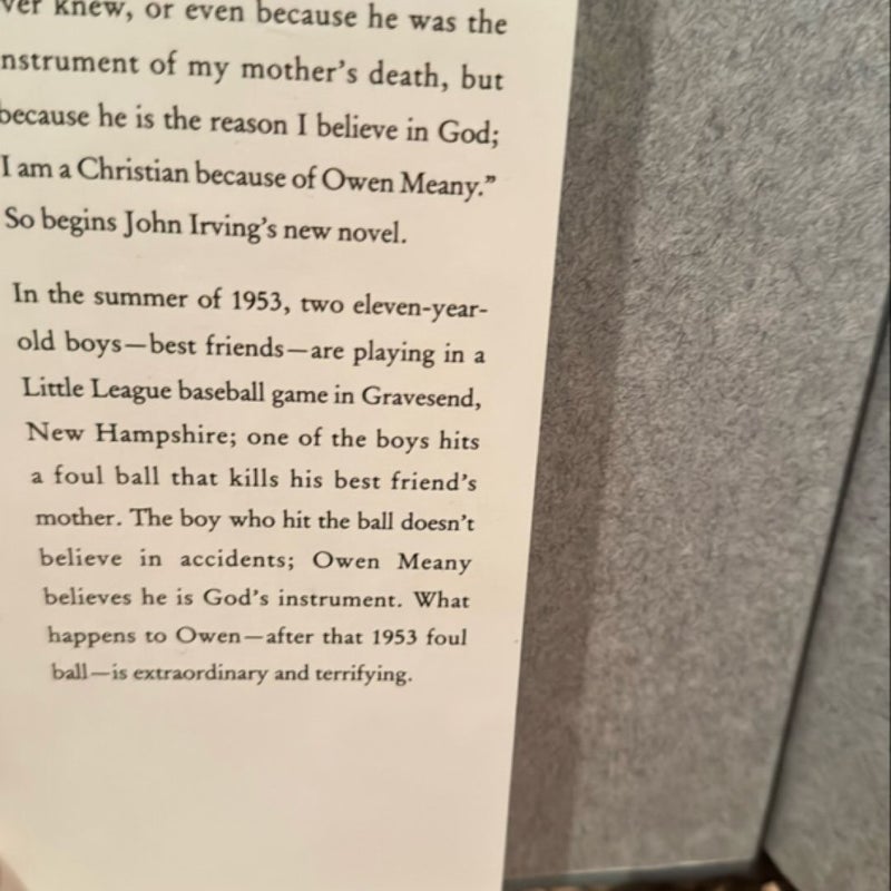 A Prayer for Owen Meany, First Edition 