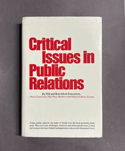 Critical Issues in Public Relations 