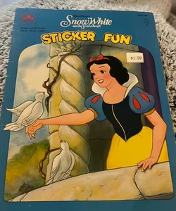 Vintage 1993 Snow White Sticker book 