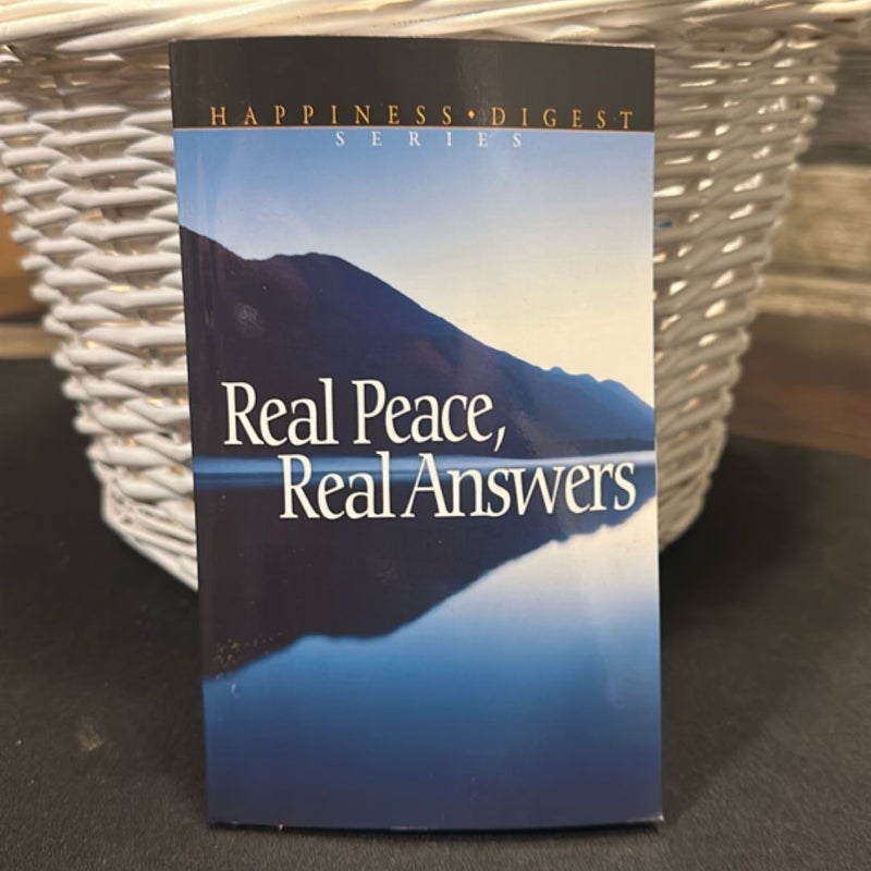 Real Peace, Real Answers