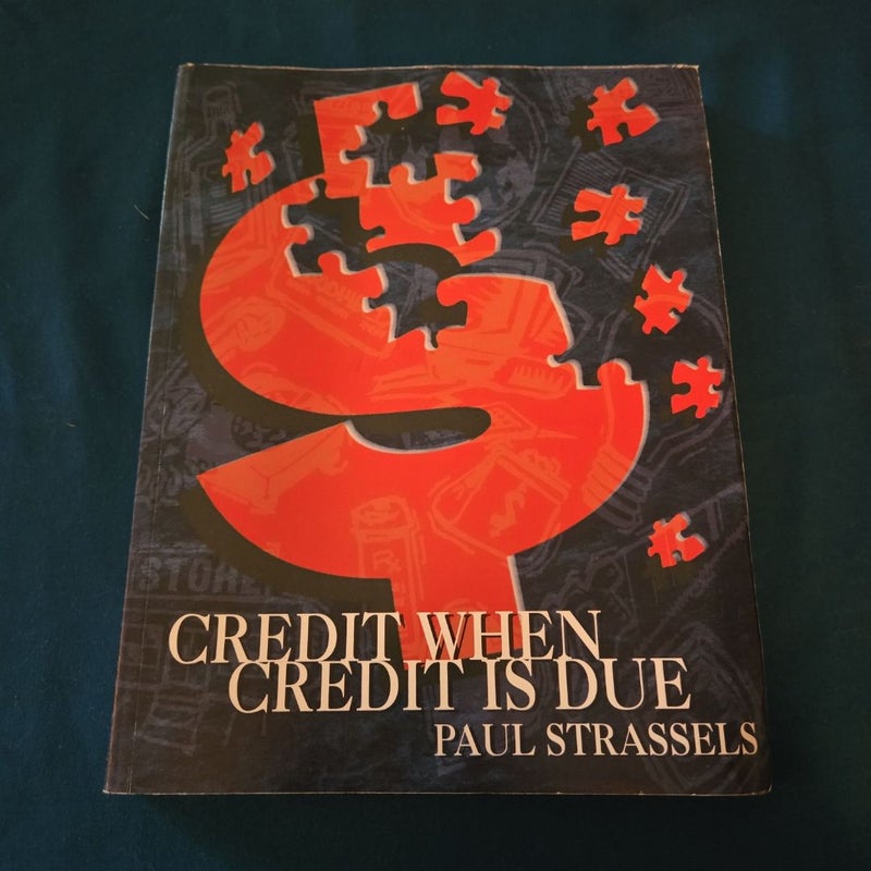 Credit where credit is due 