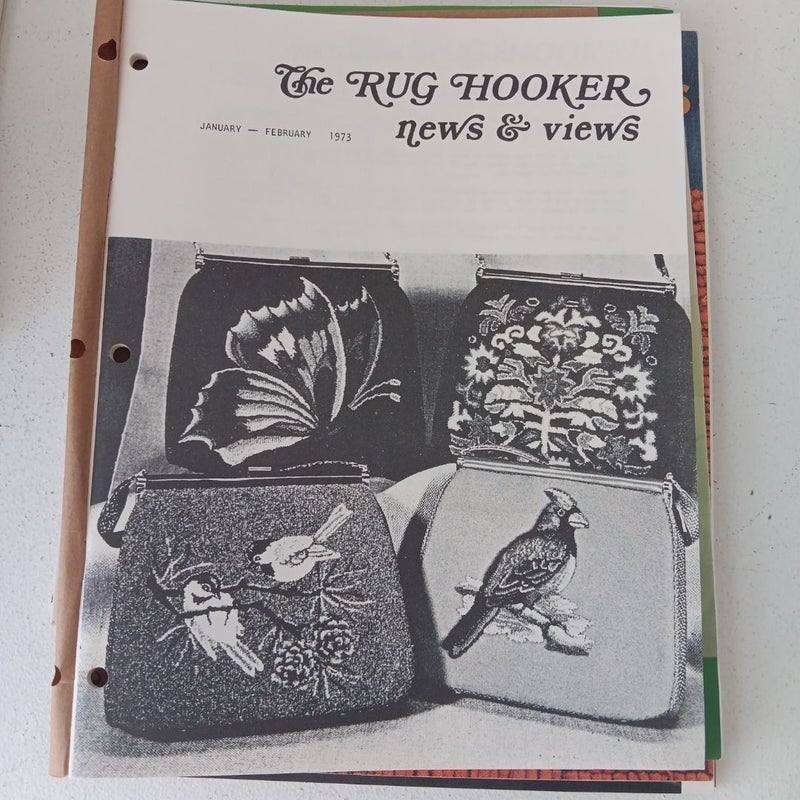 Rug Hooker 6 Book Bundle, Rug Hooking Vintage Magazines