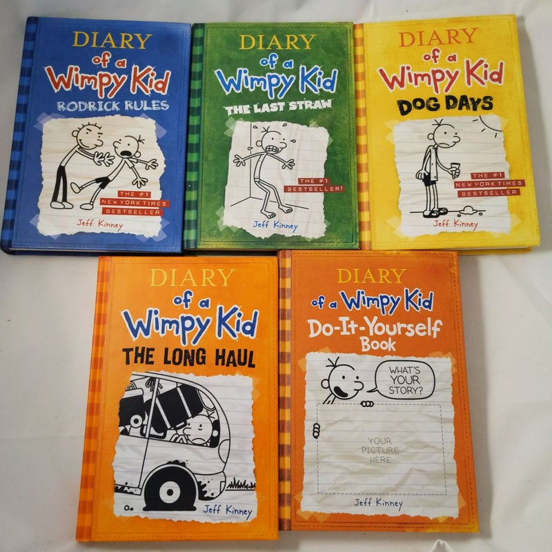 Diary of a Wimpy Kid Lot of 5: #2, 3, 4, 9, Do-it-yourself