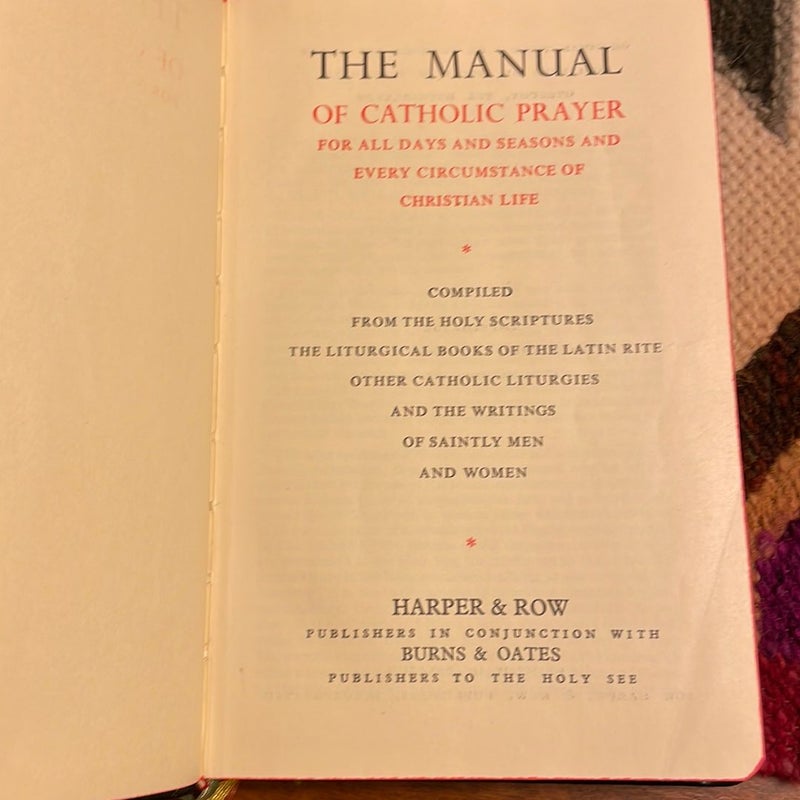 The Manual of Catholic Prayer (1961)