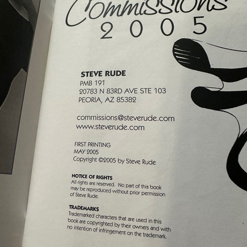 (Autographed) STEVE RUDE Commissions 2005