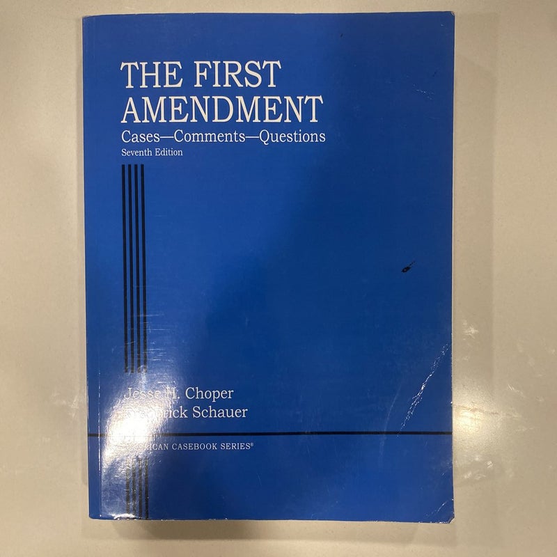 The First Amendment, Cases--Comments--Questions