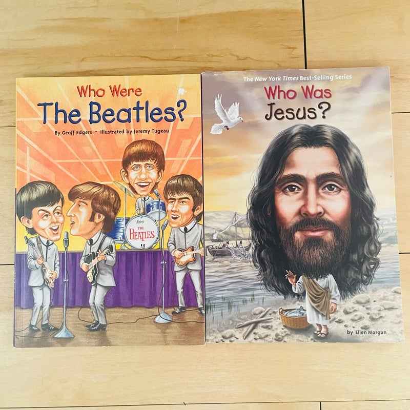 Who Was… Bundle-Lot of 6; Walt Disney, Charles Darwin, Helen Keller, The Beatles, Jesus, Steve Irwin