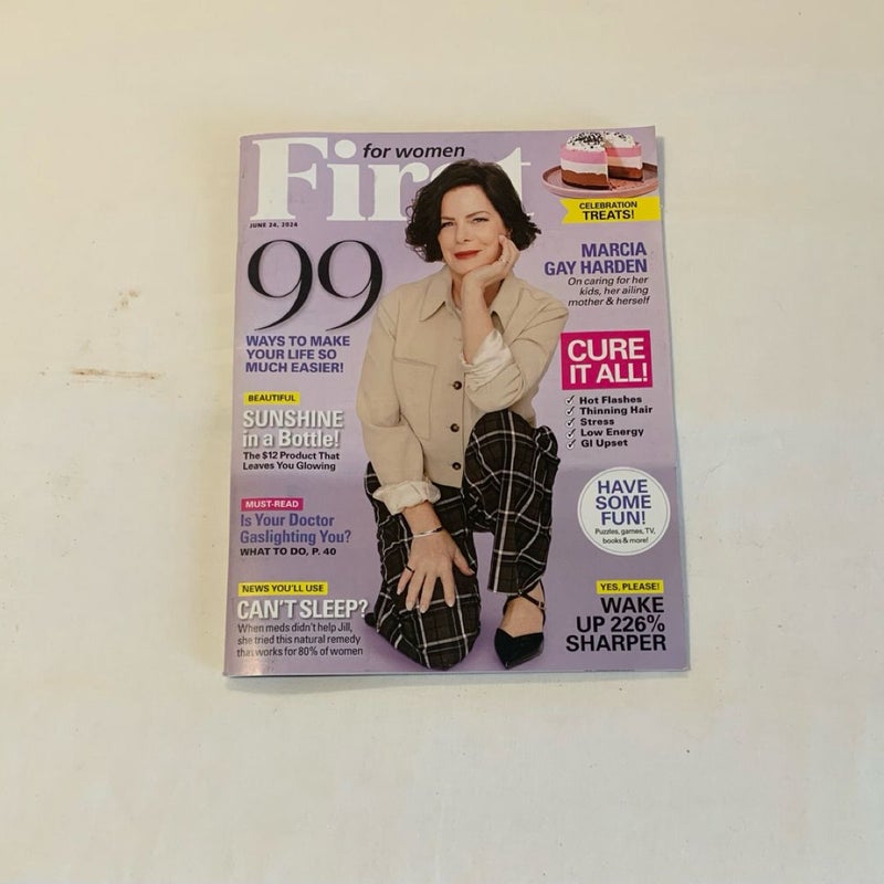 First For Women “Marcia Gay Harden & Denise Austin” Issues June/July 2024 Magazines 