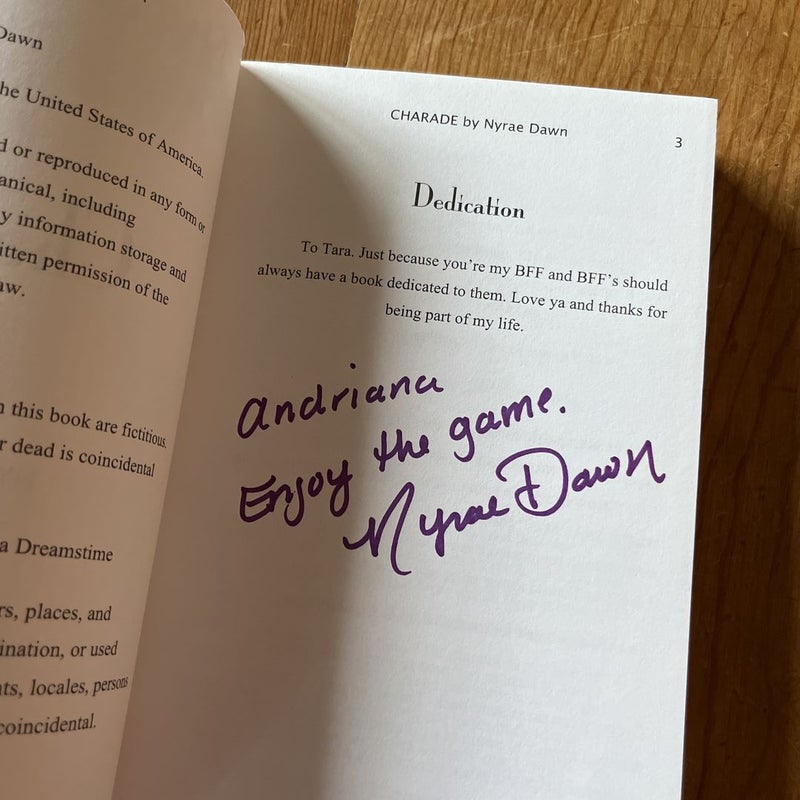 Charade *signed*