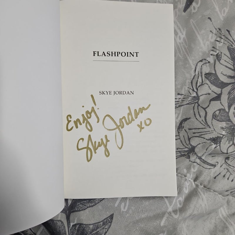 Flashpoint by Skye Jordan signed