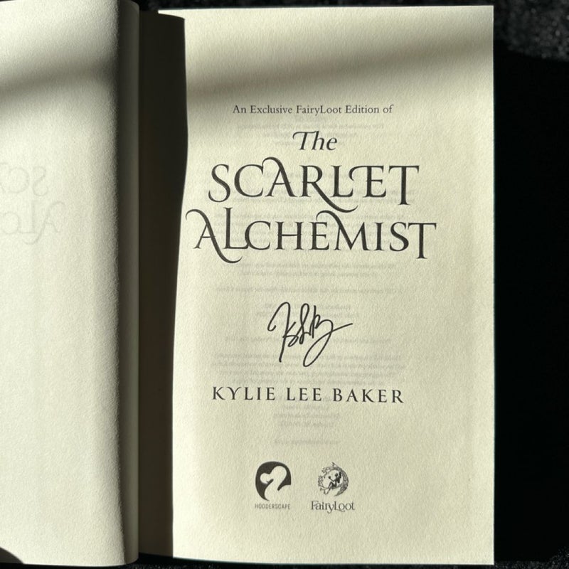 The Scarlet Alchemist SIGNED Fairyloot Special Edition