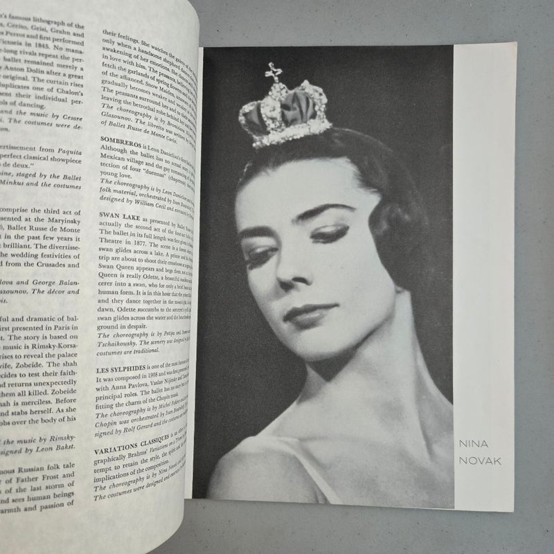 Vintage 1958 1959 Season BALLET RUSSE DE MONTE CARLO Tour Program / NINA NOVAK