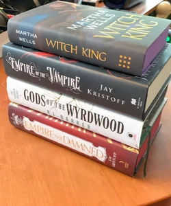 4 Signed Hardcover Bundle: Including Empire of the Vampire, Empire of the Damned, Gods of the Wyrdwood, Witch King (Waterstones, Broken Binding, Illumicrate Special Editions)