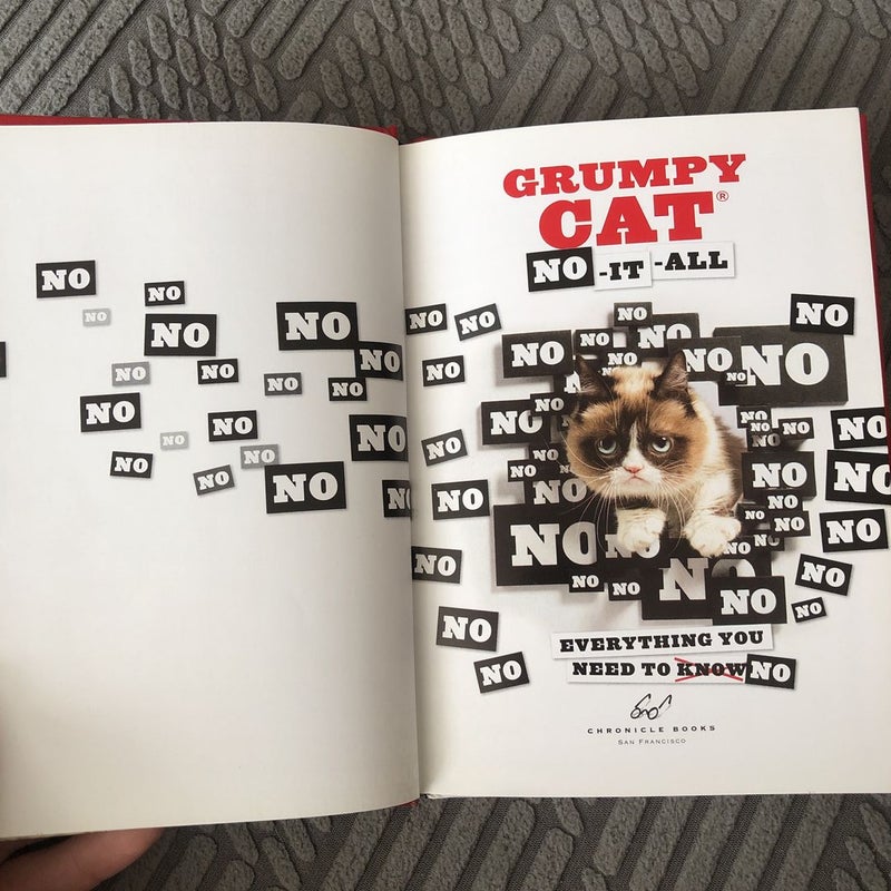  Grumpy Cat: No-It-All: Everything You Need to No:  9781452149684: Grumpy Cat: Books