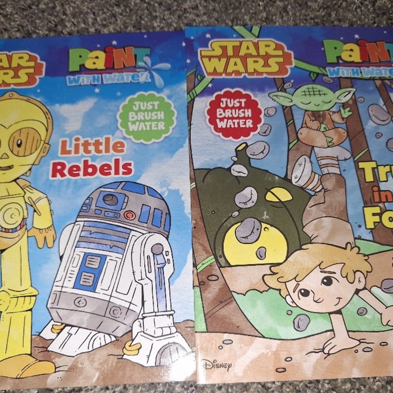 Starwars Little Rebels (paint with water books) 2