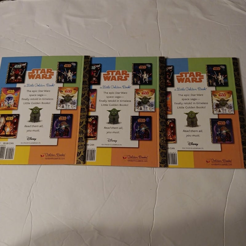 Star Wars Little Golden Book Lot