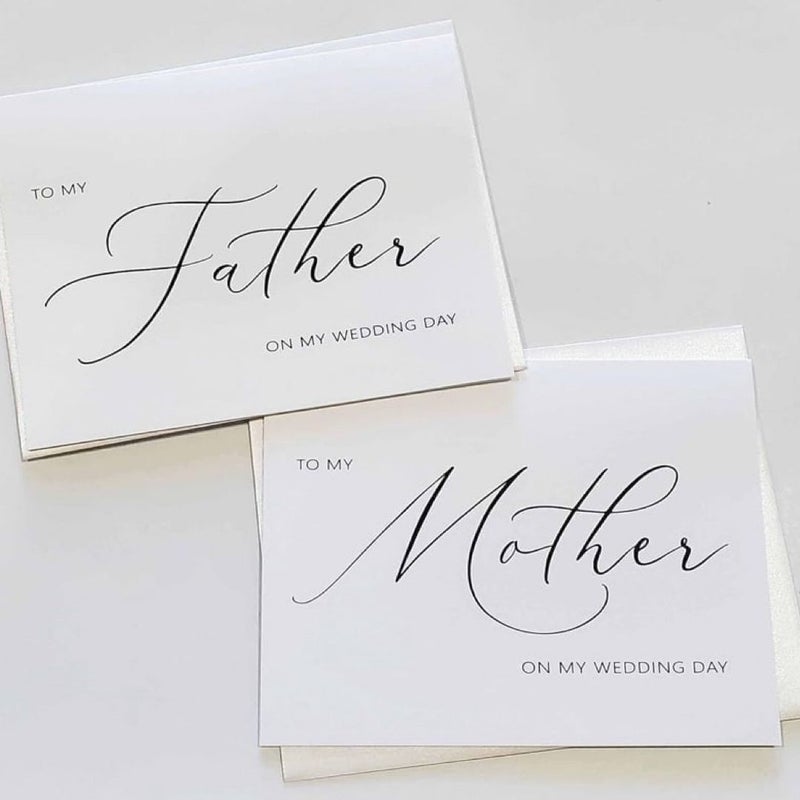 Wedding Day Stationary (Mom & Dad)