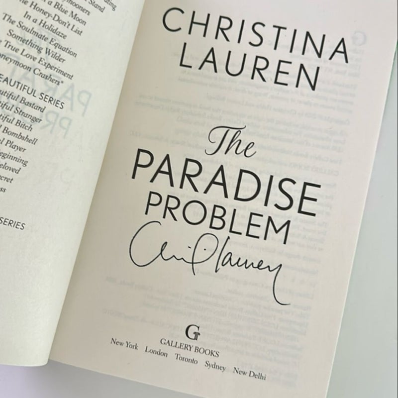 The Paradise Problem - SIGNED w/Character Art