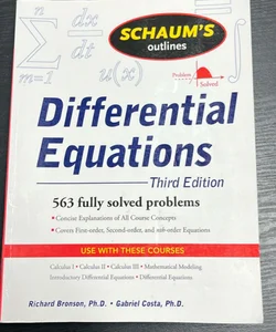 Schaum's Outline of Differential Equations